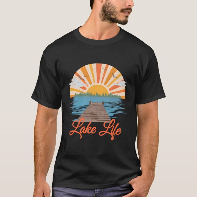Camiseta Vacaciones en los lagos de verano de Lake Life (Anverso)