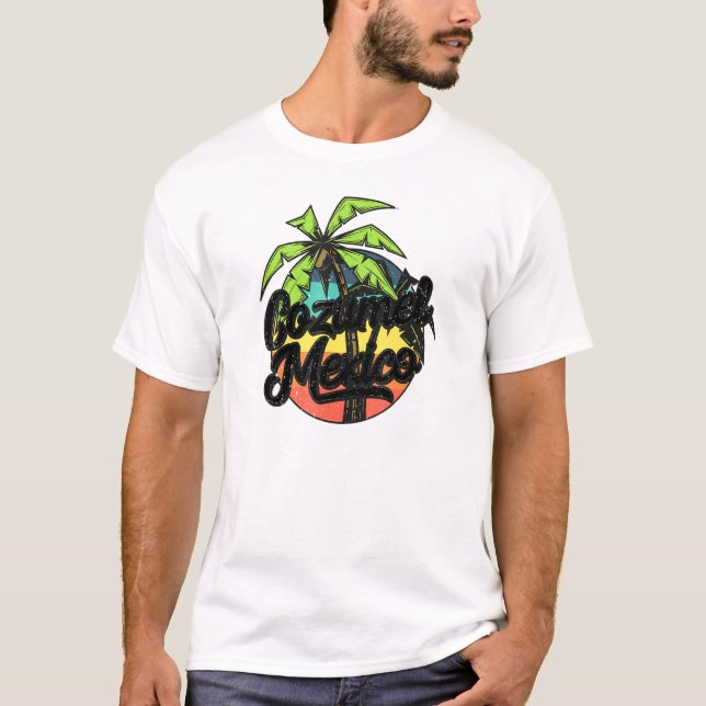 Camiseta Vacaciones en México de Cozumel (Anverso)
