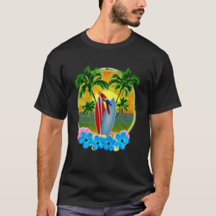 Camiseta Vacaciones en Playa Tropical