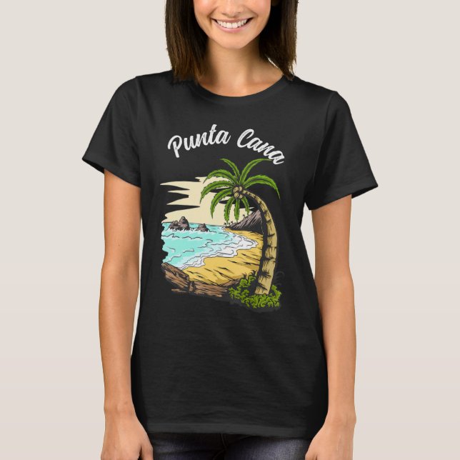 Camiseta Vacaciones en Punta Cana, recuerdos de Punta Cana  (Anverso)
