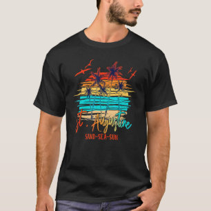 Camiseta Vacaciones en San Agustín Florida Palm Beach Surfb