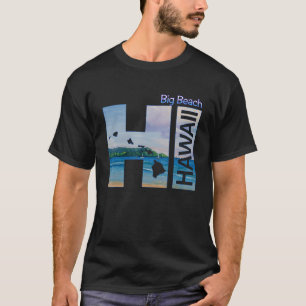 Camiseta Vacaciones estatales Big Beach HI Hawaii Aloha