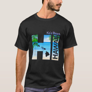 Camiseta Vacaciones estatales Keu2019e Beach HI Hawaii Aloh