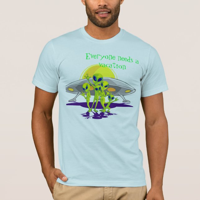 Camiseta Vacaciones extranjeras (Anverso)