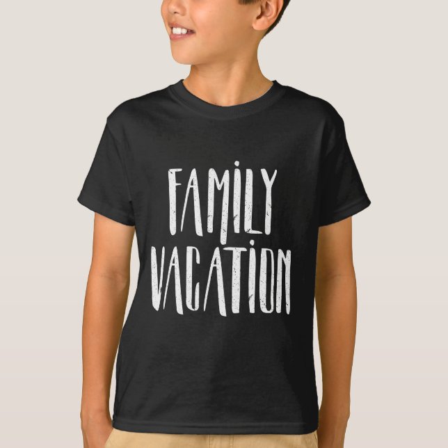 Camiseta Vacaciones familiares (Anverso)
