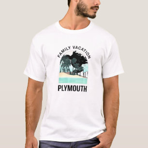 Camiseta Vacaciones familiares 2021 en Plymouth Summer Mass