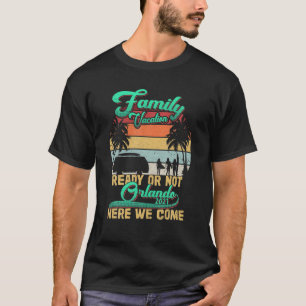 Camiseta Vacaciones familiares 2021 Orlando Florida Road Tr