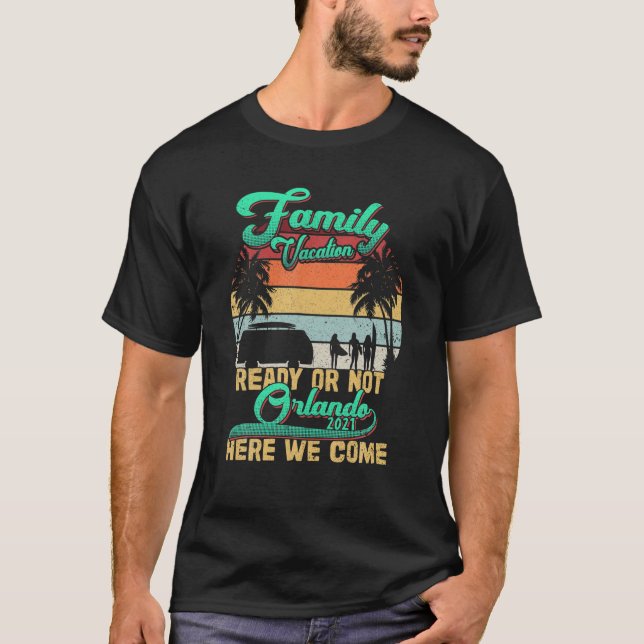 Camiseta Vacaciones familiares 2021 Orlando Florida Road Tr (Anverso)