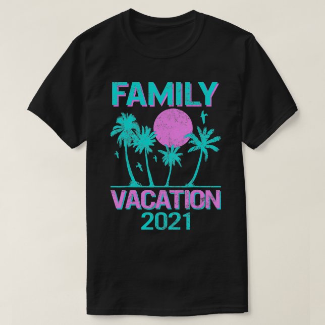 Camiseta Vacaciones Familiares 2021 Verano Coincidencia Vac (Diseño del anverso)