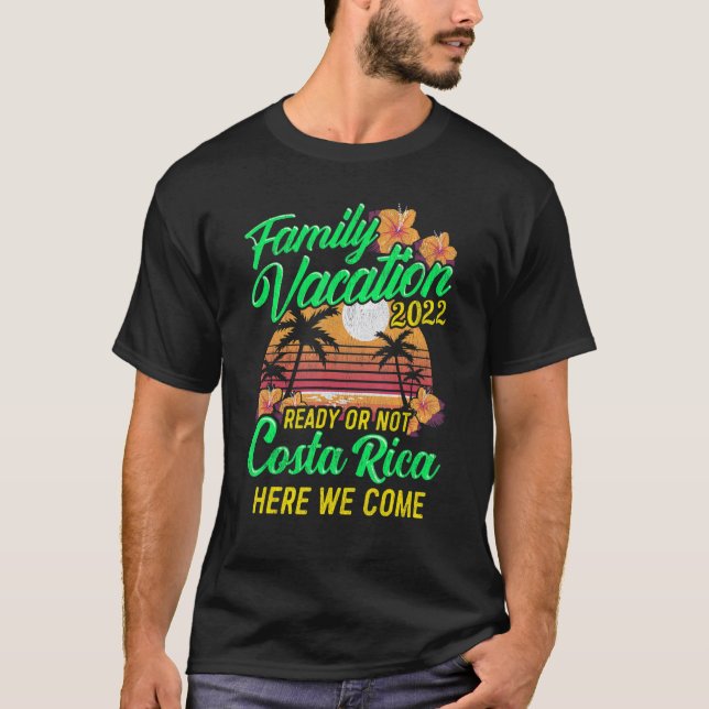 Camiseta Vacaciones familiares 2022 Costa Rica Matching Gro (Anverso)