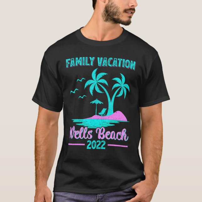 Camiseta Vacaciones Familiares 2022 Estilo Vintage Maine We (Anverso)