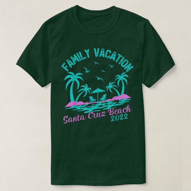 Camiseta Vacaciones familiares 2022 Palm Tree California Sa (Diseño del anverso)