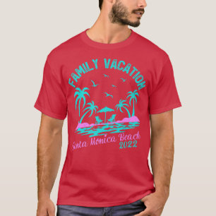 Camiseta Vacaciones familiares 2022 Palm Tree California Sa