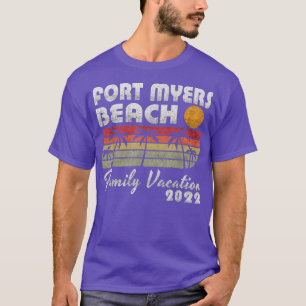 Camiseta Vacaciones familiares 2022 Palm Tree Florida Fort 