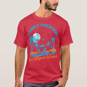 Camiseta Vacaciones familiares 2022 Palm Tree Florida Fort