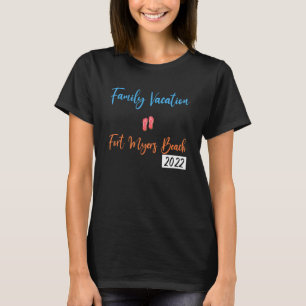 Camiseta Vacaciones familiares 2022 Palm Tree Florida Fort
