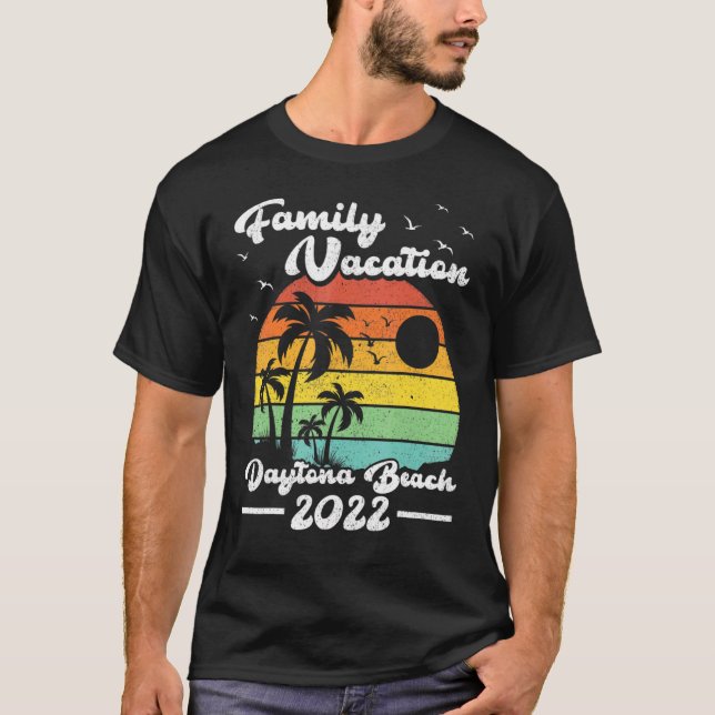 Camiseta Vacaciones Familiares 2022 Playa de Daytona de la  (Anverso)