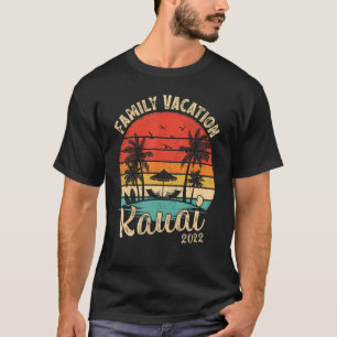 Camiseta Vacaciones familiares 2022 Retro de cosecha Hawaii
