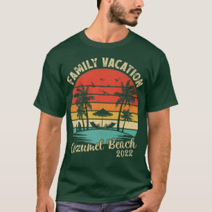 Camiseta Vacaciones Familiares 2022 Retro Vintage México Co