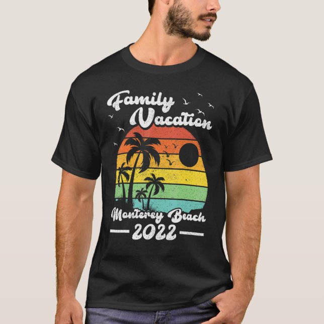 Camiseta Vacaciones familiares 2022 Vintage California Mont (Anverso)