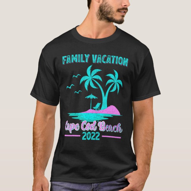 Camiseta Vacaciones familiares 2022 Vintage Massachusetts C (Anverso)