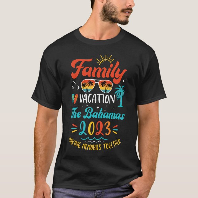 Camiseta Vacaciones familiares 2023 El verano V de Bahamas (Anverso)