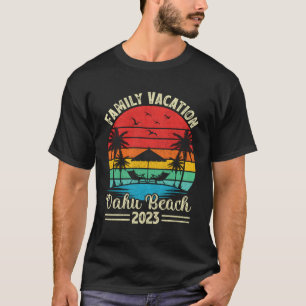 Camiseta Vacaciones familiares 2023 en la playa de Hawaii O