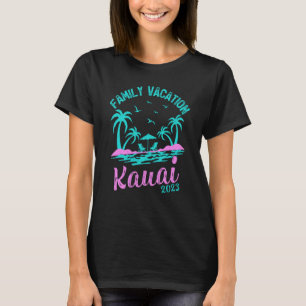 Camiseta Vacaciones familiares 2023 Kauai Hawaii Beach