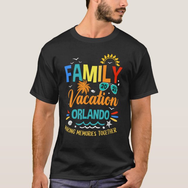 Camiseta Vacaciones familiares 2023 Orlando Making Recuerdo (Anverso)