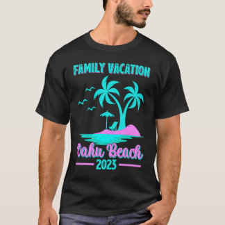 Camiseta Vacaciones Familiares 2023 Palma Hawaii Oahu Playa