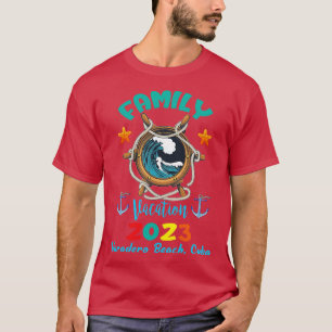 Camiseta Vacaciones familiares 2023 Varadero Beach Cuba