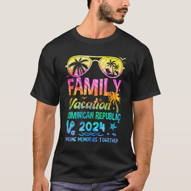 Camiseta Vacaciones Familiares 2024 República Dominicana Co (Anverso)