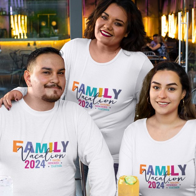 Camiseta Vacaciones familiares 2024 Reuniendo Recuerdos (family vacation)