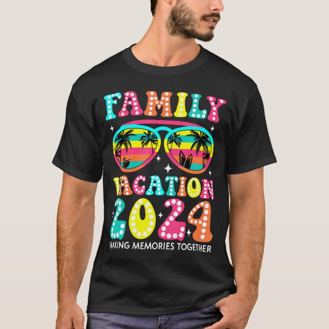 Camiseta Vacaciones Familiares 2024 Vacaciones de Verano Co (Anverso)