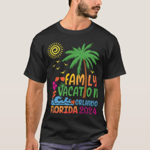 Camiseta Vacaciones familiares 2024 Viaje de Orlando 2024