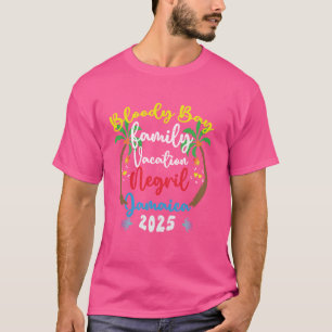 Camiseta Vacaciones familiares 2025 Bloody Bay Beach Negril