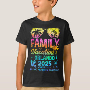 Camiseta Vacaciones familiares 2025 Recuerdos de Orlando