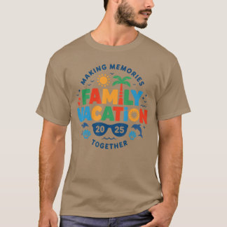 Camiseta Vacaciones familiares 2025 Vibes de reunión famili
