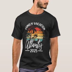 Camiseta Vacaciones Familiares 2025 Vintage Bahamas Atlanti