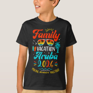 Camiseta Vacaciones Familiares 2026 Aruba Verano Coincident