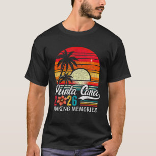 Camiseta Vacaciones Familiares 2026 Vintage República Domin