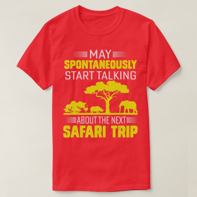 Camiseta Vacaciones familiares africanas Vida salvaje Safar (Diseño del anverso)