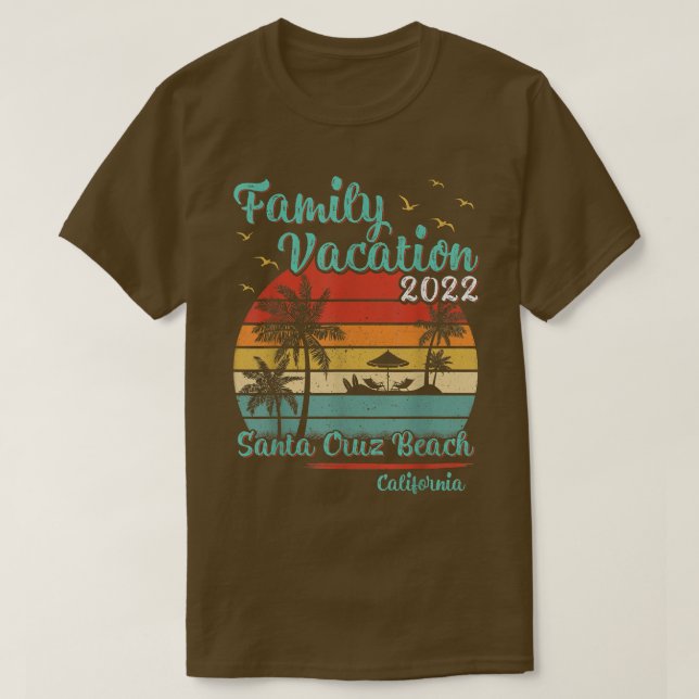 Camiseta Vacaciones familiares antiguas 2022 California San (Diseño del anverso)