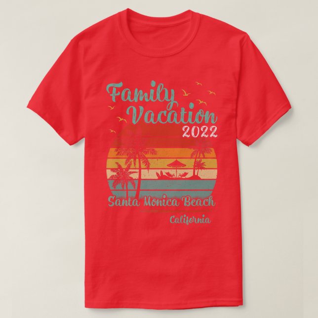 Camiseta Vacaciones familiares antiguas 2022 California San (Diseño del anverso)