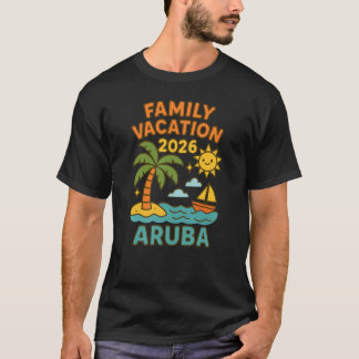 Camiseta Vacaciones Familiares Aruba 2026