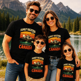 Camiseta Vacaciones Familiares Canadá 2026 Viaje Montaña Re