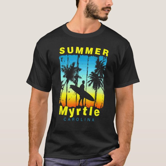 Camiseta Vacaciones familiares Carolina Myrtle Sunset Beach (Anverso)