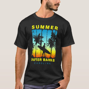 Camiseta Vacaciones familiares Carolina Outer Banks Sunset 