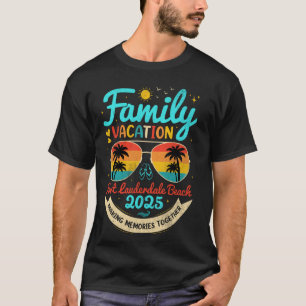 Camiseta Vacaciones Familiares Clásicas en la Playa de Fort