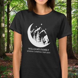 Camiseta Vacaciones Familiares Coincidentes BigFoot Sasquat